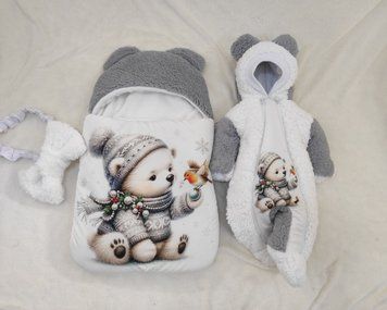 Комплект дитячий теплий хутро тедді copy_copy_copy_copy_1_copy_13_26 фото